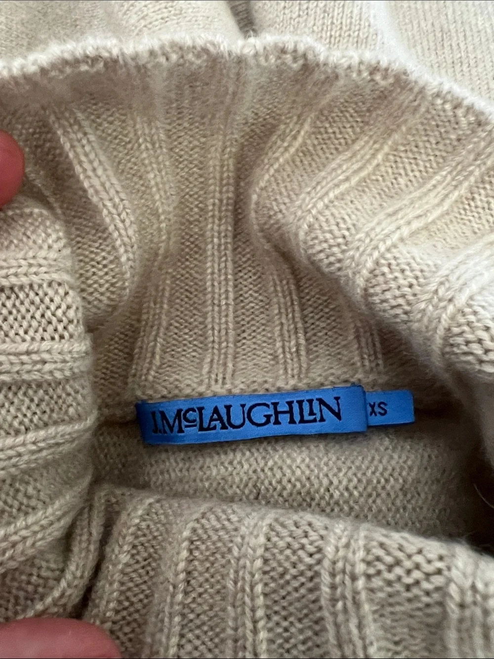 J. McLaughlin Adrian Cashmere Sweater Mockneck Oversized NWOT